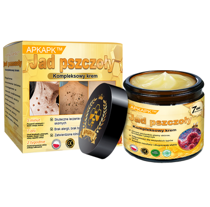 ΑPΚΑPK™ Jad Pszczoły Kompleksowy Krem🥇🥇🥇pomaga w leczeniu problemów skórnych, takich jak: zmarszczki, blizny, plamy pigmentacyjne, rozstępy, trądzik, łuszczyca, egzema, zmiany skórne, podrażnienia, stany zapalne i inne problemy skórne🔥
